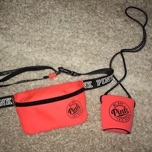 VS Fanny pack and drink koozie
